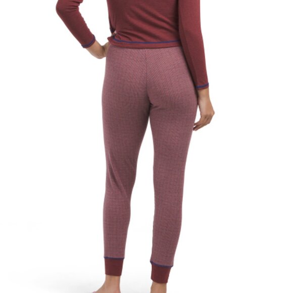 NEW FREE PEOPLE 2pc Chill Evening Pajamas Set  in wine or women 1125 3s2 - Picture 7 of 9